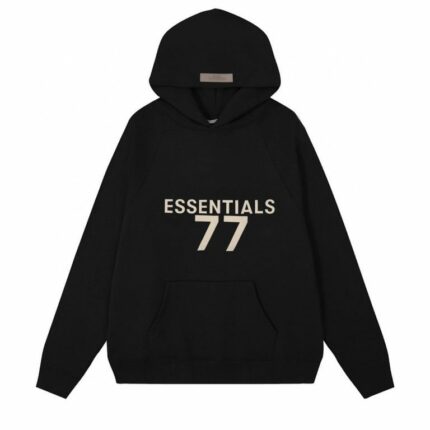 Fear of God Essentials 77 Hoodie Black